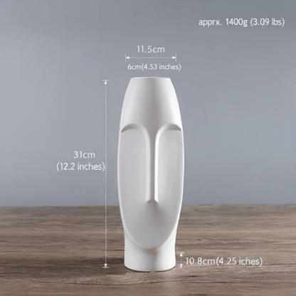 The Southern Atelier – Elegant Ceramic Ancient Art Head Vase for a Serene Ambiance - The Southern AtelierSKU_1763119439138_404