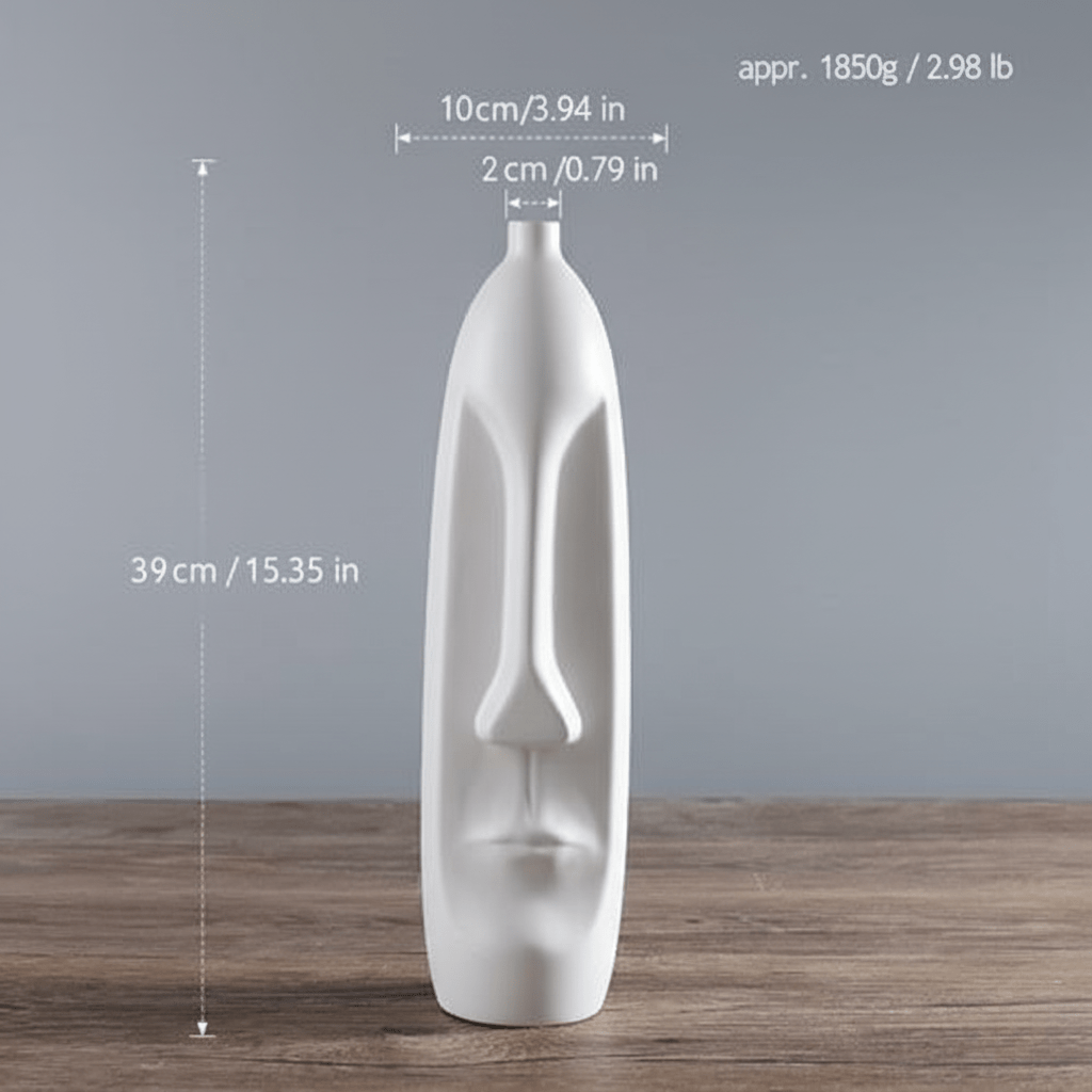 The Southern Atelier – Elegant Ceramic Ancient Art Head Vase for a Serene Ambiance - The Southern AtelierSKU_1763119439138_404