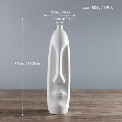 The Southern Atelier – Elegant Ceramic Ancient Art Head Vase for a Serene Ambiance - The Southern AtelierSKU_1763119439138_404