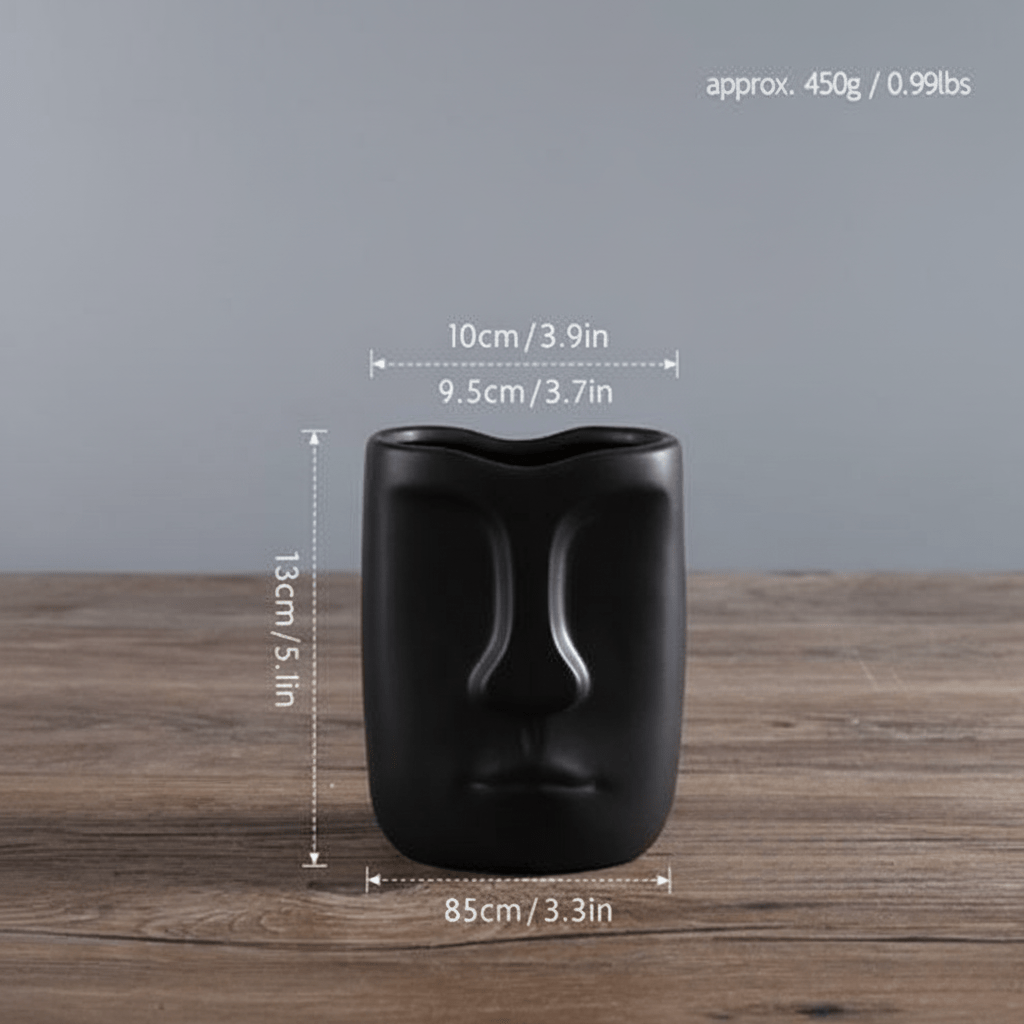 The Southern Atelier – Elegant Ceramic Ancient Art Head Vase for a Serene Ambiance - The Southern AtelierSKU_1763119439138_404