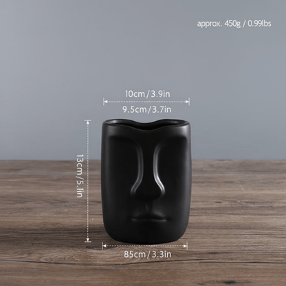 The Southern Atelier – Elegant Ceramic Ancient Art Head Vase for a Serene Ambiance - The Southern AtelierSKU_1763119439138_404