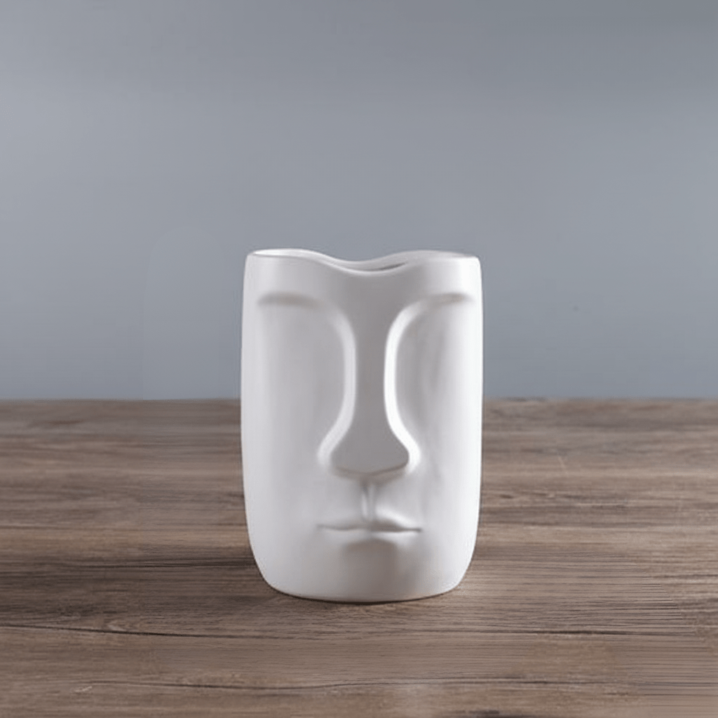 The Southern Atelier – Elegant Ceramic Ancient Art Head Vase for a Serene Ambiance - The Southern AtelierSKU_1763119439138_745