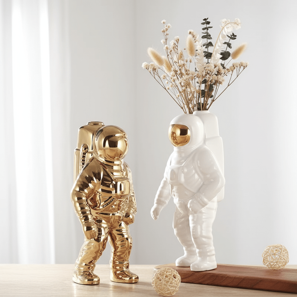 The Southern Atelier – Elegant Ceramic Astronaut Vase for a Modern and Creative Touch - The Southern AtelierSKU_1763119369337_812