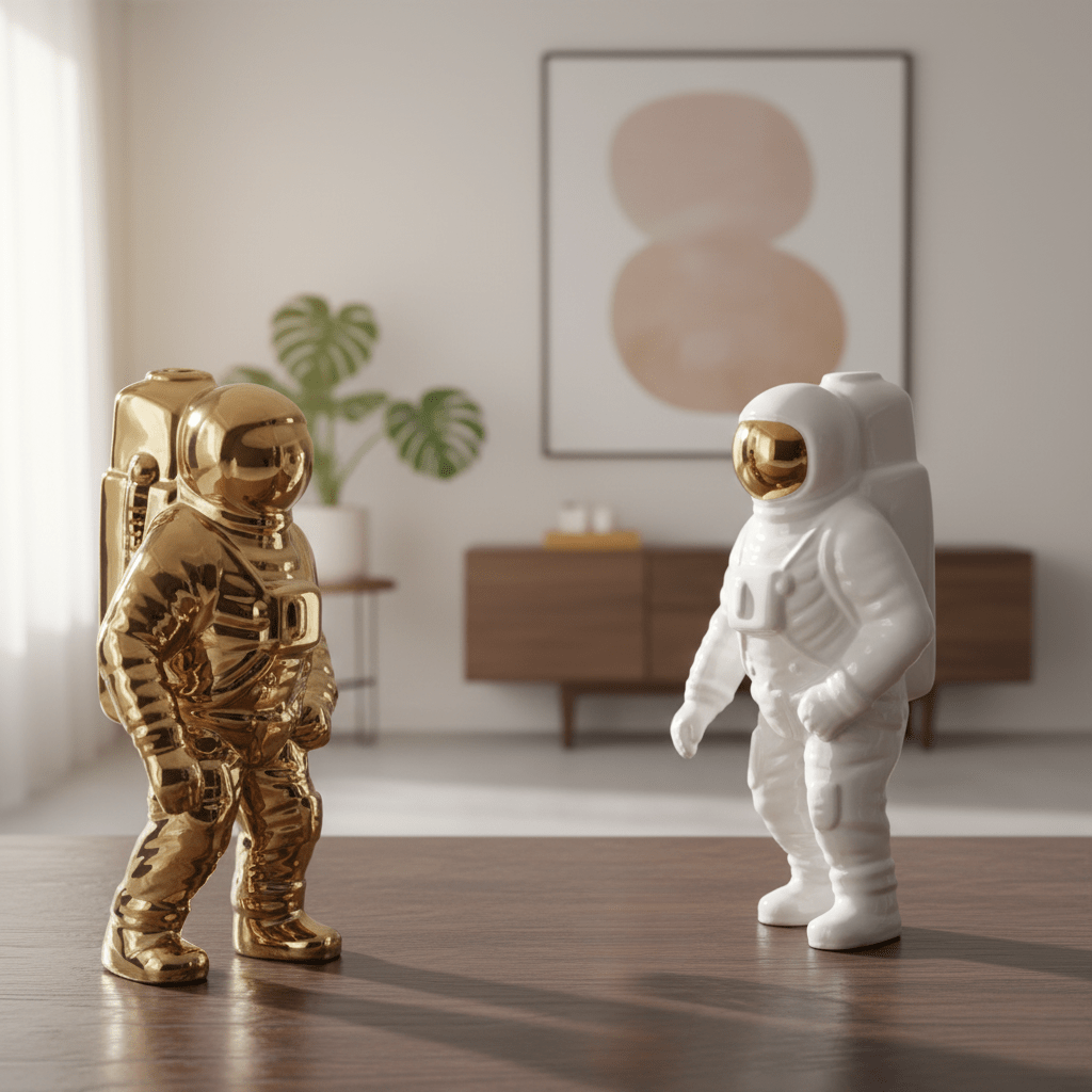 The Southern Atelier – Elegant Ceramic Astronaut Vase for a Modern and Creative Touch - The Southern AtelierSKU_1763119369337_812