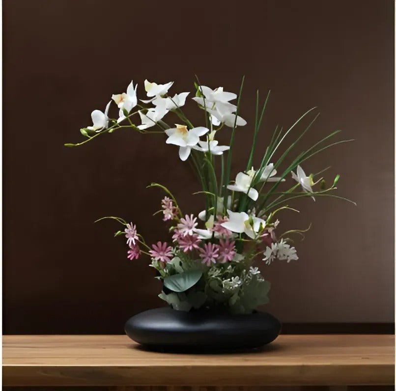 The Southern Atelier – Elegant Ceramic Dove Vase with Orchid Accents for Timeless Spaces - The Southern AtelierSKU_1775909456661_727