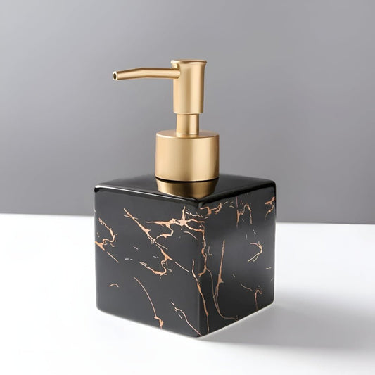 The Southern Atelier – Elegant Ceramic Soap Dispenser in Marble - Like Finish for a Refined Touch - The Southern AtelierSKU_1763118837443_687