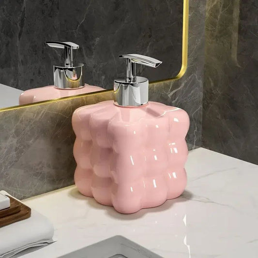 The Southern Atelier – Elegant Ceramic Soap Dispenser in Soft Pastels for a Serene Ambiance - The Southern AtelierSKU_1763118844692_691