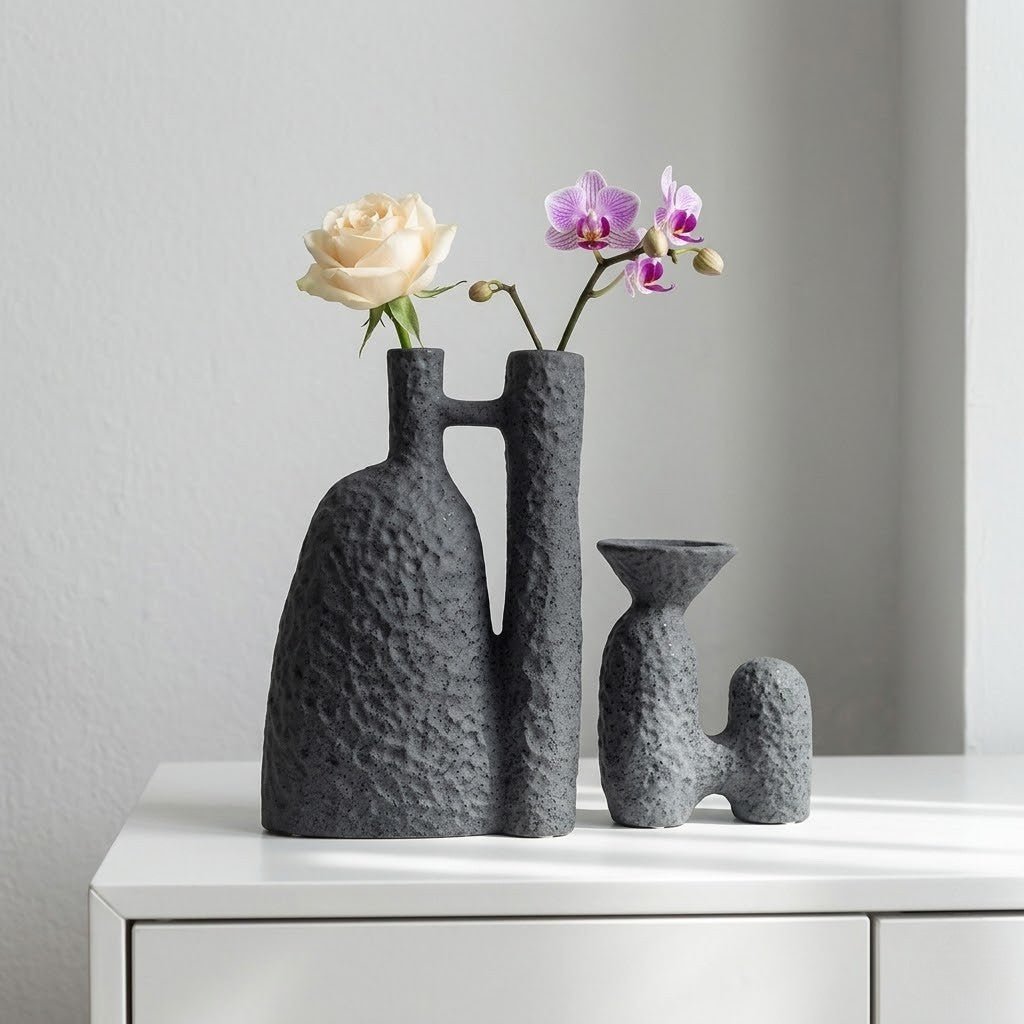 The Southern Atelier – Elegant Ceramic Vase in Soft Pastels for a Serene Ambiance - The Southern AtelierSKU_1774883074378_721