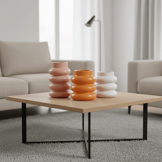 The Southern Atelier – Elegant Chunky Ceramic Vase in Soft Hues for a Serene Ambiance - The Southern AtelierSKU_1763119282835_480