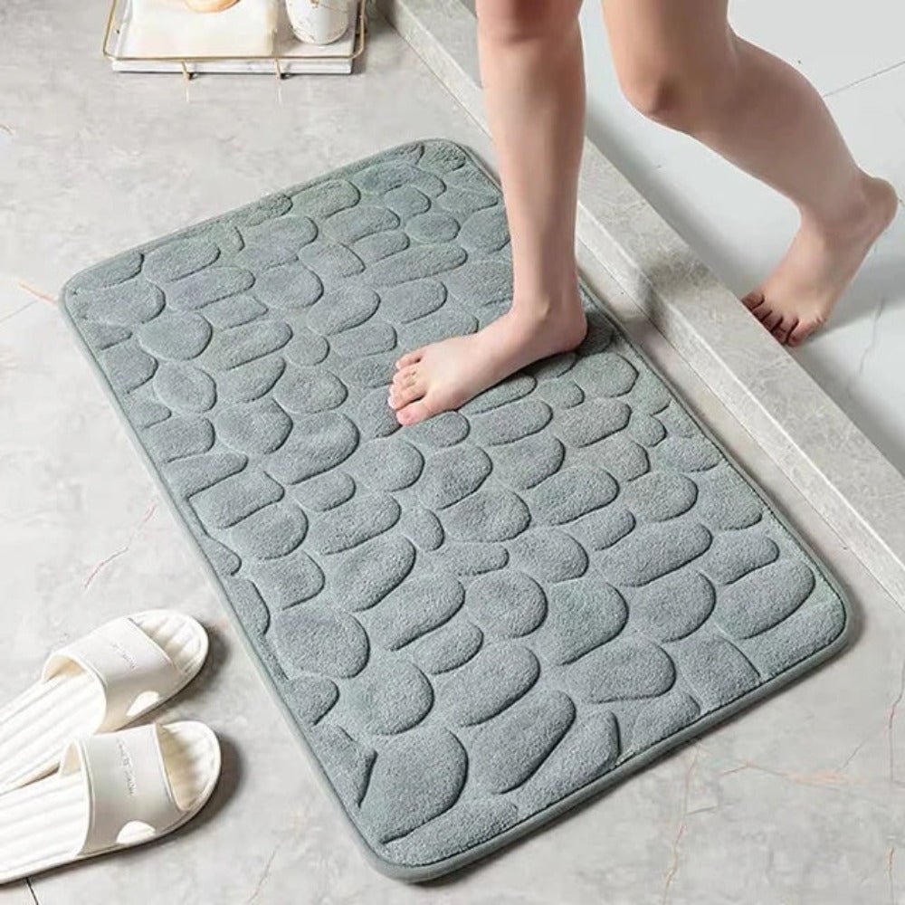 The Southern Atelier – Elegant Cobblestone Pattern Bathroom Mat for a Serene Ambiance - The Southern AtelierSKU_1763119385130_928