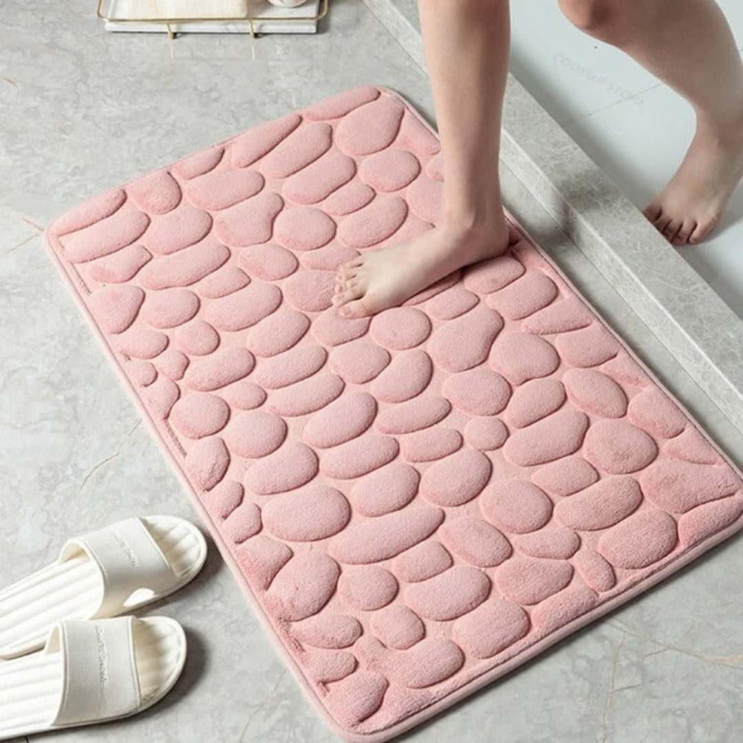 The Southern Atelier – Elegant Cobblestone Pattern Bathroom Mat for a Serene Ambiance - The Southern AtelierSKU_1763119385130_977
