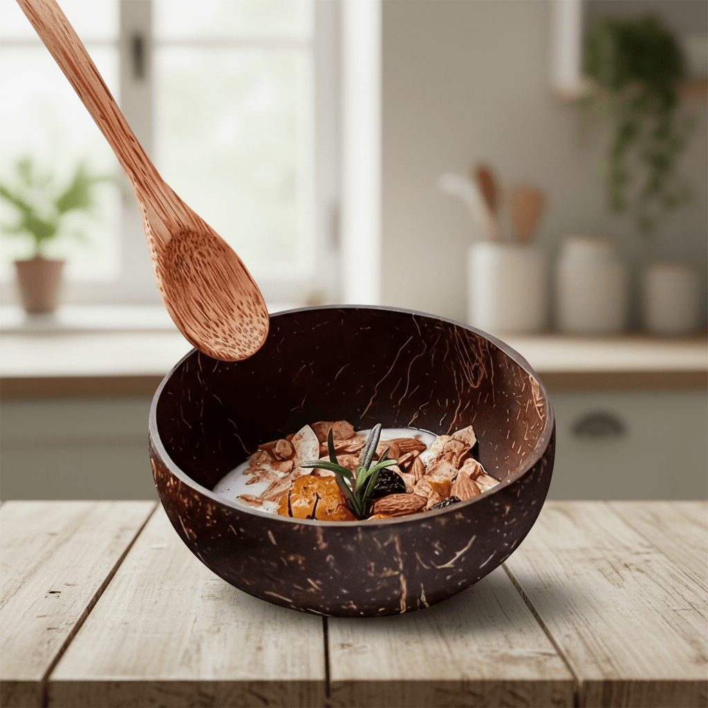 The Southern Atelier – Elegant Coconut Bowl Trio for Stylish Dining and Timeless Eco - Friendly Charm - The Southern AtelierSKU_1763119473948_341
