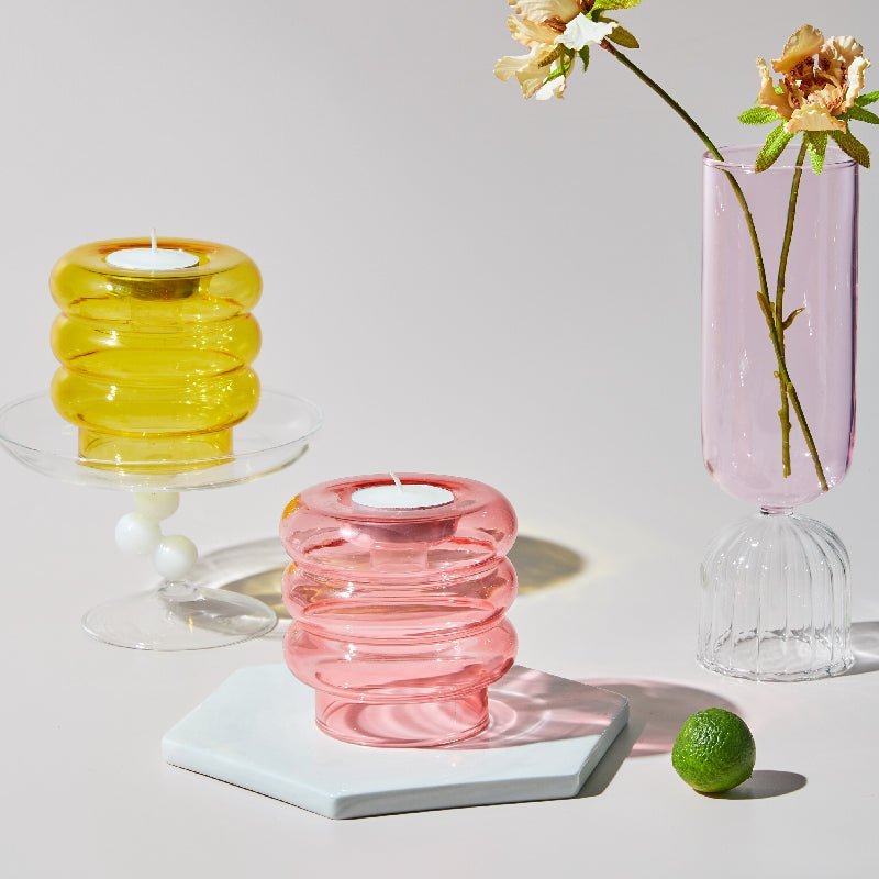 The Southern Atelier – Elegant Contemporary Glass Conical Candle Holder for a Stylish Interiors - The Southern AtelierSKU_1763119414548_304