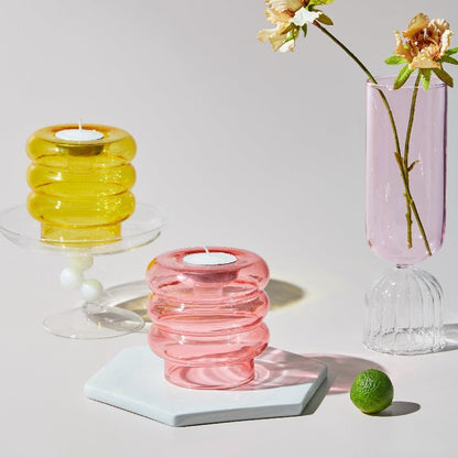 The Southern Atelier – Elegant Contemporary Glass Conical Candle Holder for a Stylish Interiors - The Southern AtelierSKU_1763119414548_304