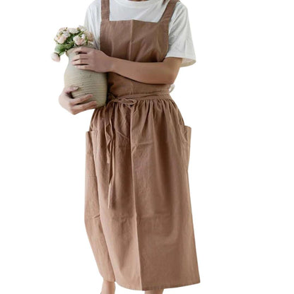 The Southern Atelier – Elegant Cotton Apron with Functional Pockets for Effortless Culinary Style - The Southern AtelierSKU_1762849812353_667