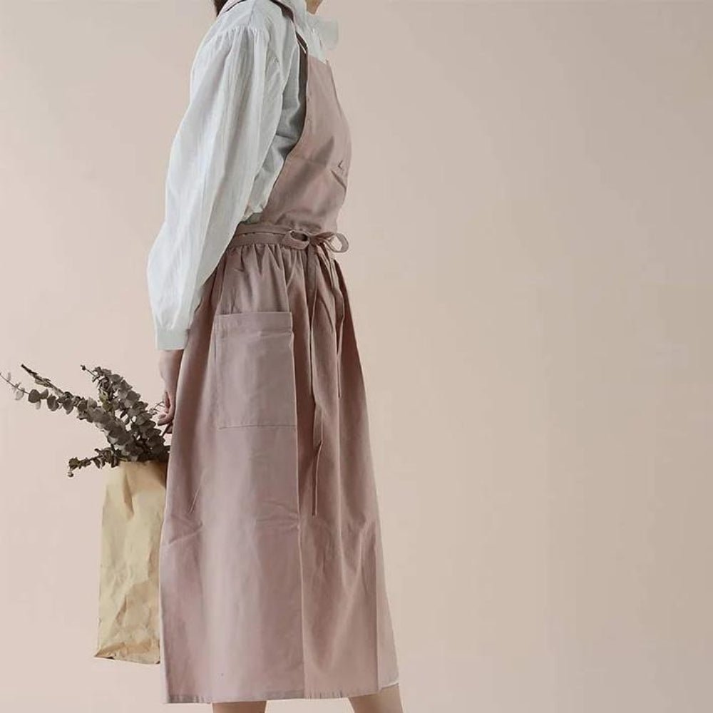 The Southern Atelier – Elegant Cotton Apron with Functional Pockets for Effortless Culinary Style - The Southern AtelierSKU_1762849812353_67