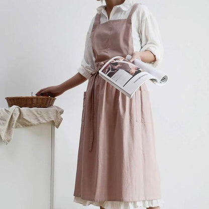 The Southern Atelier – Elegant Cotton Apron with Functional Pockets for Effortless Culinary Style - The Southern AtelierSKU_1762849812353_67
