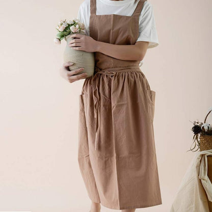 The Southern Atelier – Elegant Cotton Apron with Functional Pockets for Effortless Culinary Style - The Southern AtelierSKU_1762849812353_902