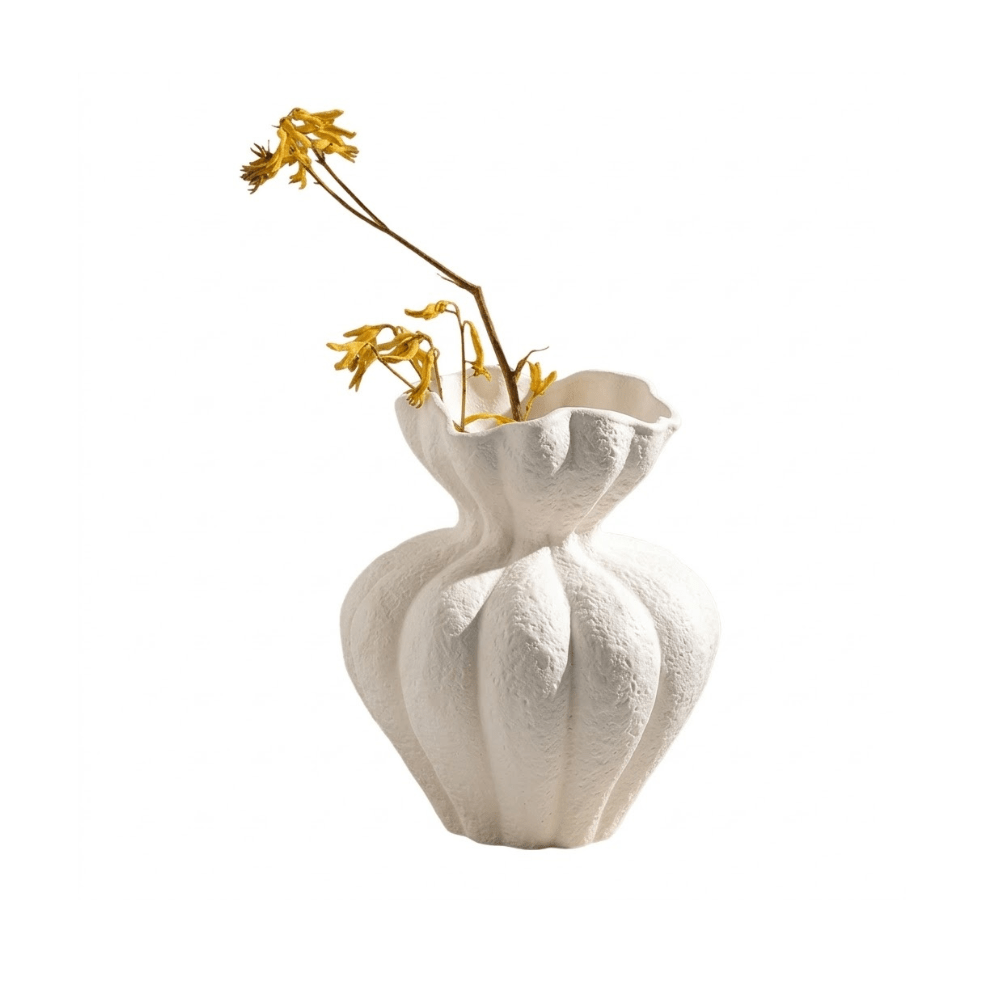 The Southern Atelier – Elegant Creamy White Lotus Ceramic Vase Collection for a Serene Ambiance - The Southern AtelierSKU_1775450103107_551