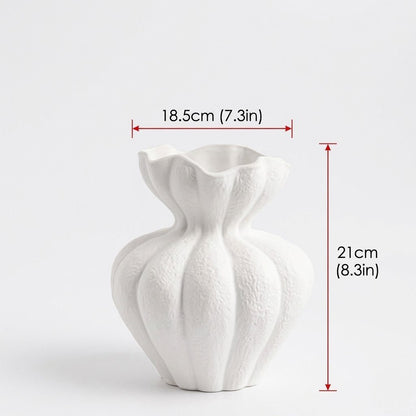 The Southern Atelier – Elegant Creamy White Lotus Ceramic Vase Collection for a Serene Ambiance - The Southern AtelierSKU_1775450103107_551