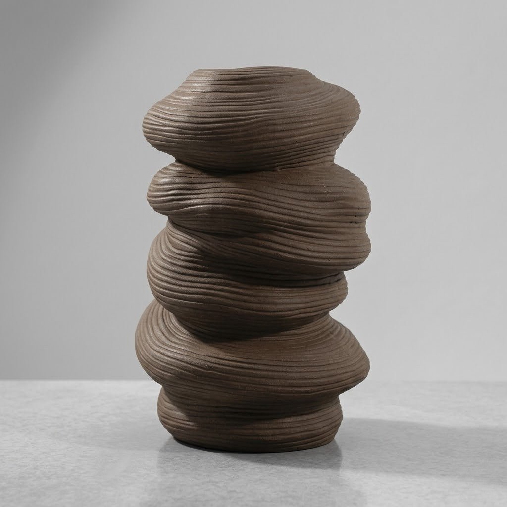 The Southern Atelier – Elegant Curved Ceramic Vase for a Serene Ambiance - The Southern AtelierSKU_1774881666927_874