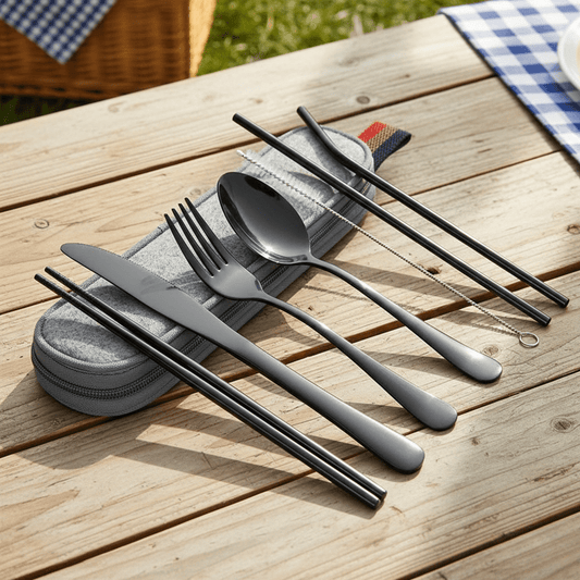 The Southern Atelier – Elegant Cutlery Set in Portable Case for a Refined Dining Experience - The Southern AtelierSKU_1763119341970_507