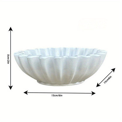 The Southern Atelier – Elegant Decorative Bowl with Unique Grooves and Wavy Edges for a Sophisticated Touch - The Southern AtelierSKU_1763119047999_958
