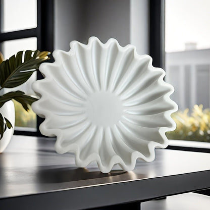 The Southern Atelier – Elegant Decorative Bowl with Unique Grooves and Wavy Edges for a Sophisticated Touch - The Southern AtelierSKU_1763119047999_958