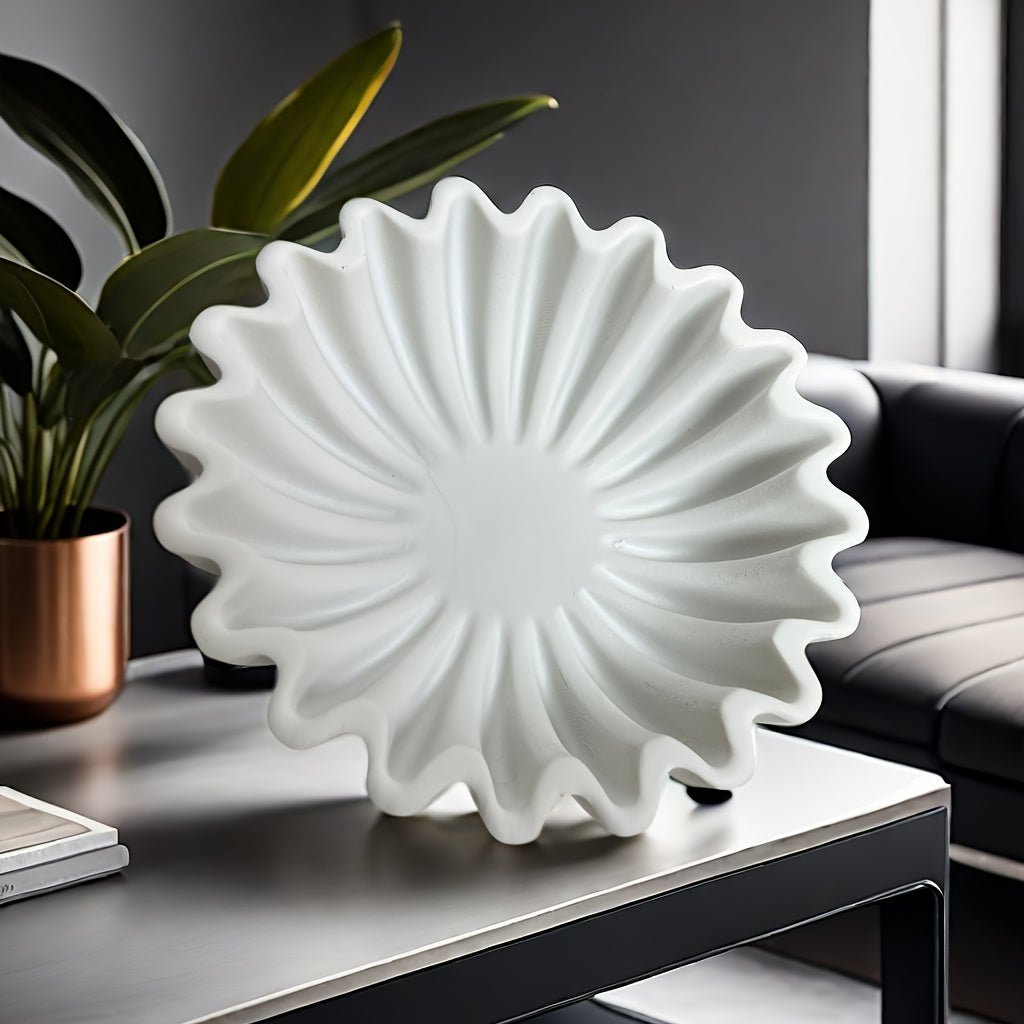 The Southern Atelier – Elegant Decorative Bowl with Unique Grooves and Wavy Edges for a Sophisticated Touch - The Southern AtelierSKU_1763119047999_958