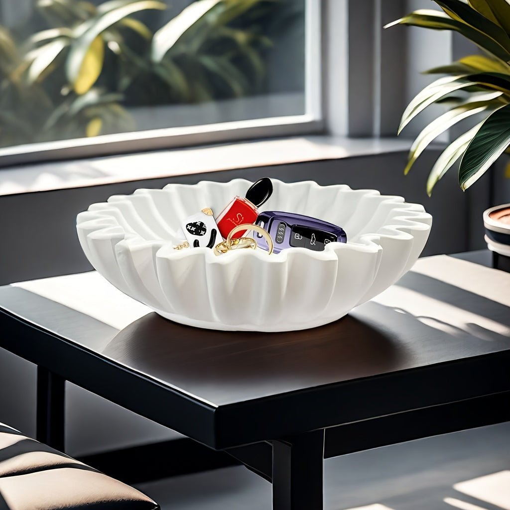 The Southern Atelier – Elegant Decorative Bowl with Unique Grooves and Wavy Edges for a Sophisticated Touch - The Southern AtelierSKU_1763119047999_958