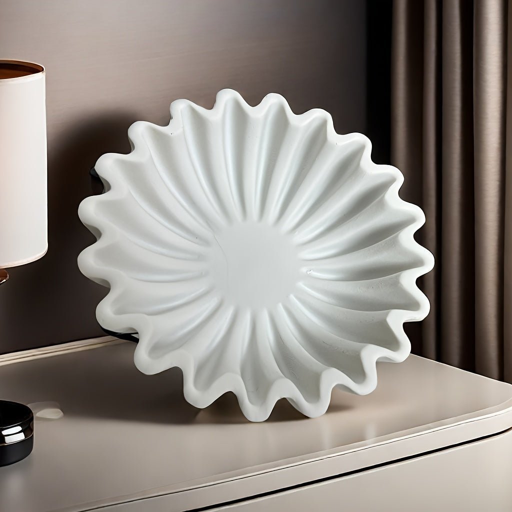 The Southern Atelier – Elegant Decorative Bowl with Unique Grooves and Wavy Edges for a Sophisticated Touch - The Southern AtelierSKU_1763119047999_958