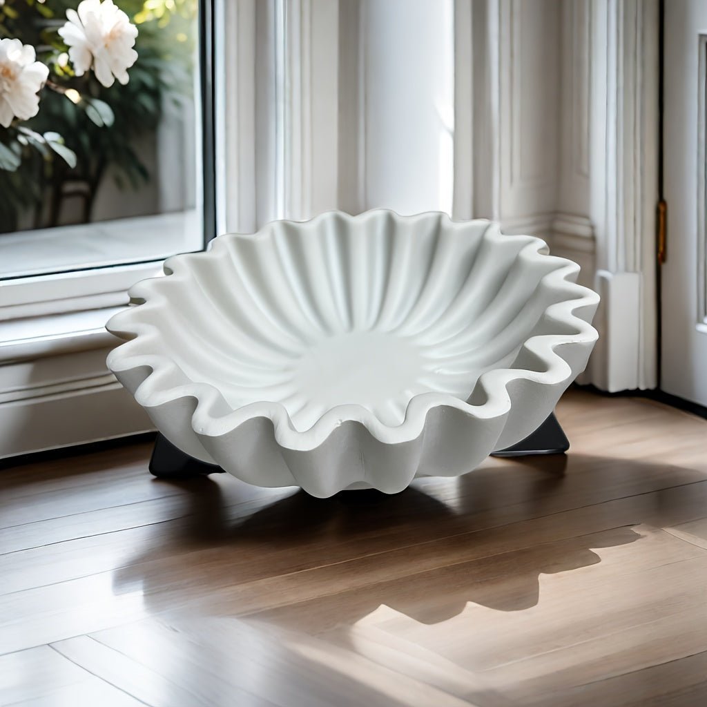 The Southern Atelier – Elegant Decorative Bowl with Unique Grooves and Wavy Edges for a Sophisticated Touch - The Southern AtelierSKU_1763119047999_958
