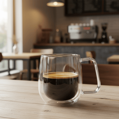 The Southern Atelier – Elegant Double - Walled Glass Mug for a Classic and Contemporary Touch - The Southern AtelierSKU_1763119245746_674