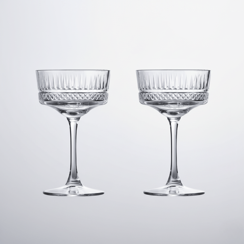 The Southern Atelier – Elegant Duo of Handcrafted Crystal Clear Cocktail Glasses for a Sophisticated Soiree - The Southern AtelierSKU_1763119267239_188