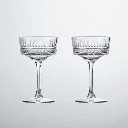 The Southern Atelier – Elegant Duo of Handcrafted Crystal Clear Cocktail Glasses for a Sophisticated Soiree - The Southern AtelierSKU_1763119267239_188