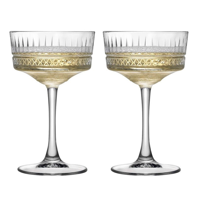 The Southern Atelier – Elegant Duo of Handcrafted Crystal Clear Cocktail Glasses for a Sophisticated Soiree - The Southern AtelierSKU_1763119267239_188