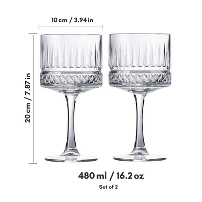 The Southern Atelier – Elegant Duo of Handcrafted Crystal Clear Cocktail Glasses for a Sophisticated Soiree - The Southern AtelierSKU_1763119267239_188