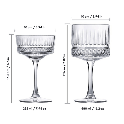 The Southern Atelier – Elegant Duo of Handcrafted Crystal Clear Cocktail Glasses for a Sophisticated Soiree - The Southern AtelierSKU_1763119267239_188