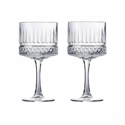 The Southern Atelier – Elegant Duo of Handcrafted Crystal Clear Cocktail Glasses for a Sophisticated Soiree - The Southern AtelierSKU_1763119267239_792