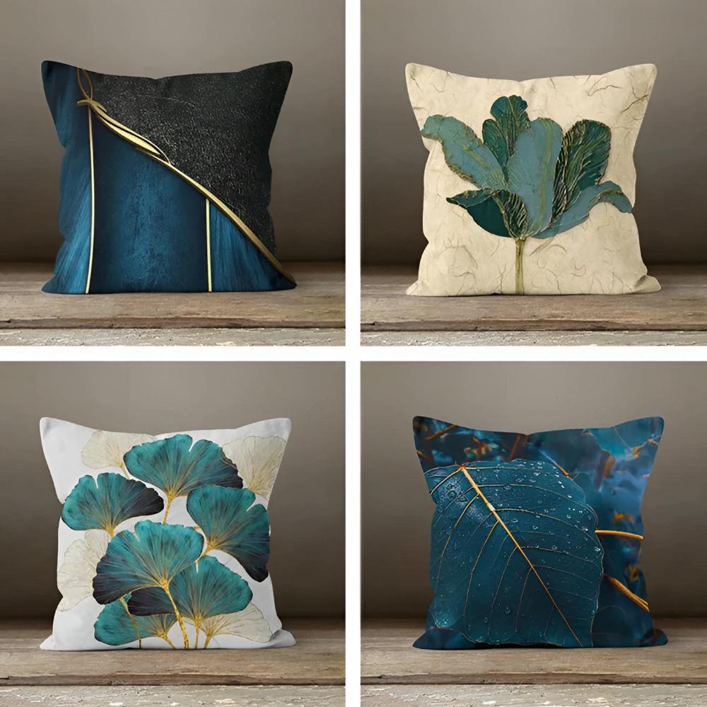 The Southern Atelier – Elegant Emerald Leaf Cushion Covers for a Serene Ambiance - The Southern AtelierSKU_1774883093615_553
