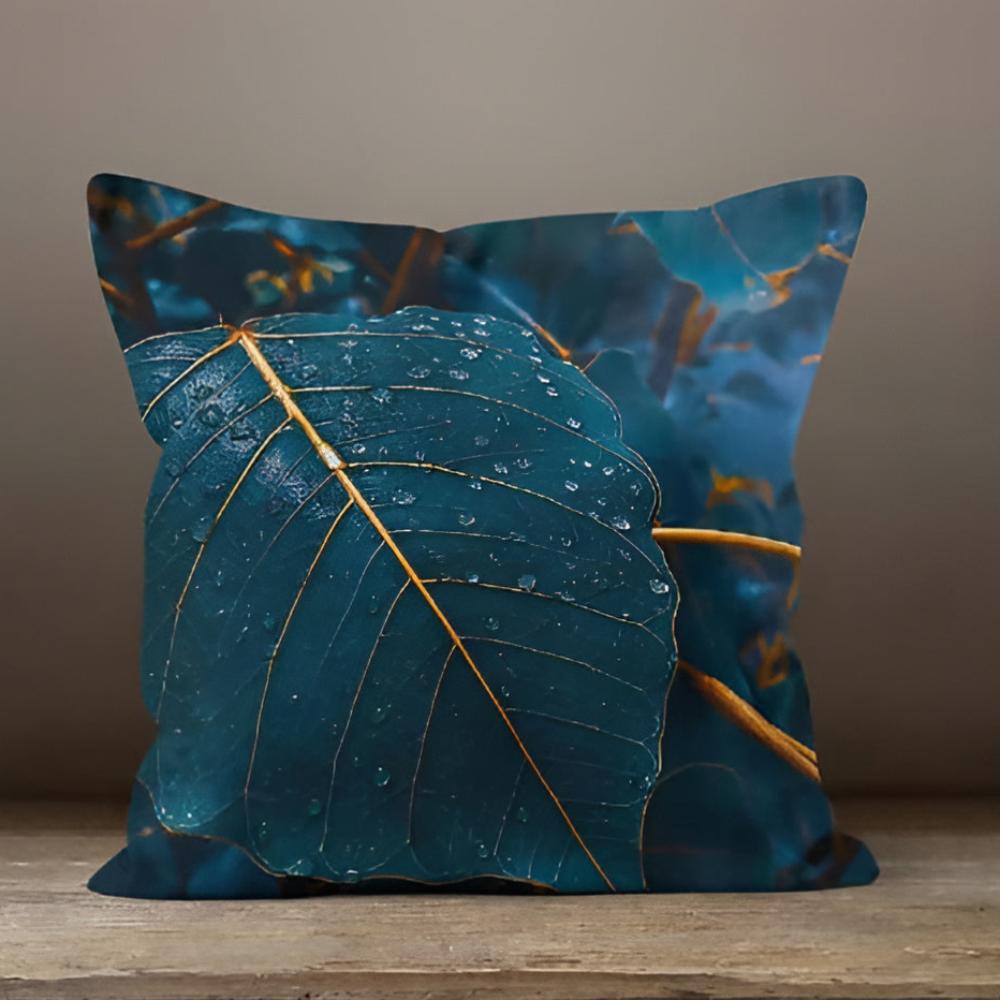 The Southern Atelier – Elegant Emerald Leaf Cushion Covers for a Serene Ambiance - The Southern AtelierSKU_1774883093615_553