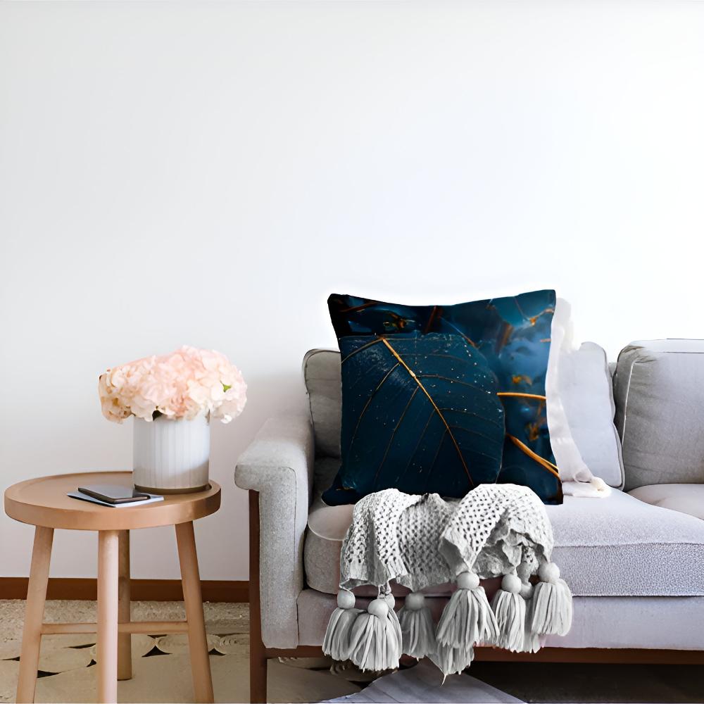 The Southern Atelier – Elegant Emerald Leaf Cushion Covers for a Serene Ambiance - The Southern AtelierSKU_1774883093615_553