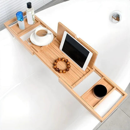 The Southern Atelier – Elegant Extendable Bamboo Bath Tray for an Organised and Relaxing Retreat - The Southern AtelierSKU_1764698638887_995