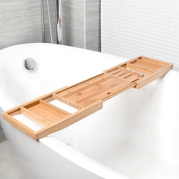 The Southern Atelier – Elegant Extendable Bamboo Bath Tray for an Organised and Relaxing Retreat - The Southern AtelierSKU_1764698638887_995