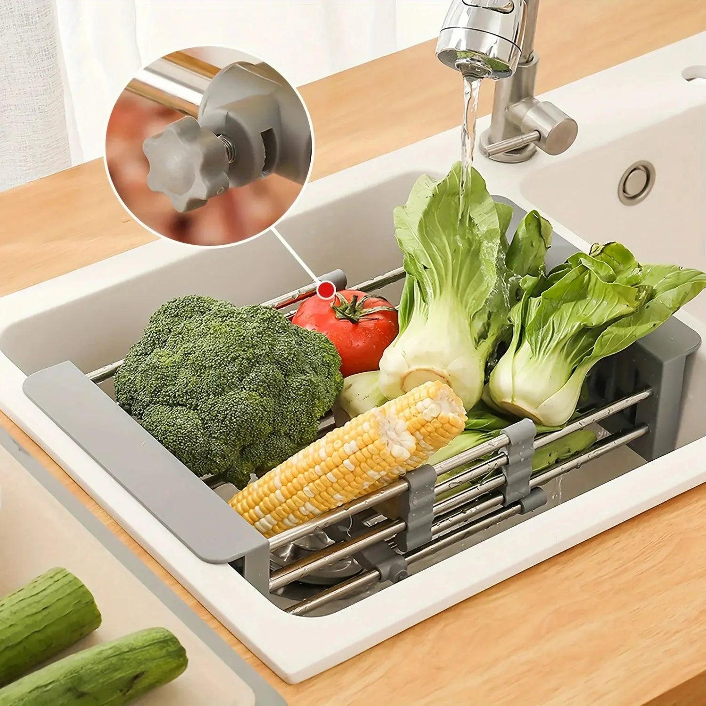The Southern Atelier – Elegant Extendable Sink Drain Basket for Timeless Spaces - The Southern AtelierSKU_1775909268885_215