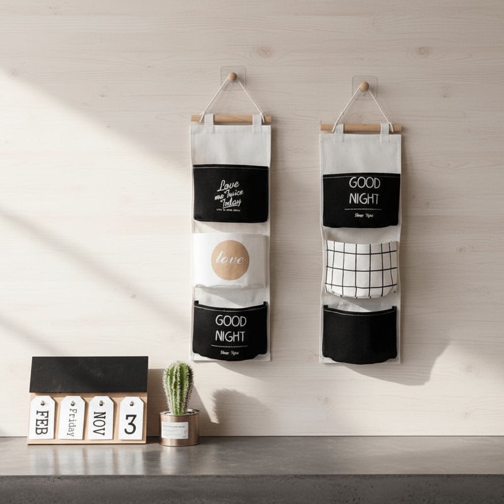 The Southern Atelier – Elegant Fabric Hanging Organiser for Stylish Clutter Management - The Southern AtelierSKU_1763119475415_435