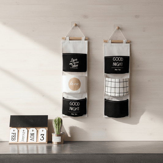 The Southern Atelier – Elegant Fabric Hanging Organiser for Stylish Clutter Management - The Southern AtelierSKU_1763119475415_435