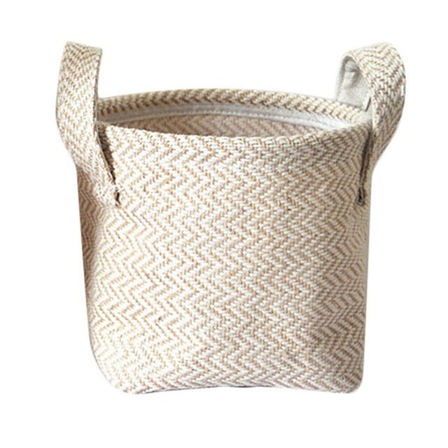 The Southern Atelier – Elegant Fabric Woven Basket in Soft Earth Hues for a Clutter - Free Space with a Touch of Style - The Southern AtelierSKU_1758918175918_3
