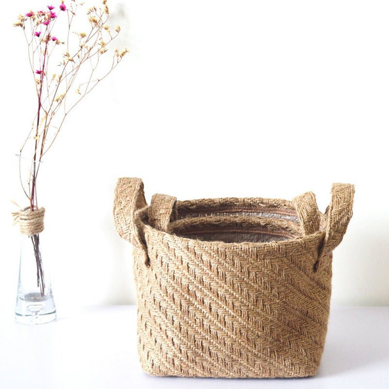 The Southern Atelier – Elegant Fabric Woven Basket in Soft Earth Hues for a Clutter - Free Space with a Touch of Style - The Southern AtelierSKU_1758918175918_84