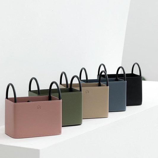 The Southern Atelier – Elegant Faux Leather Storage Basket for a Chic Organised Space - The Southern AtelierSKU_1775450104538_237